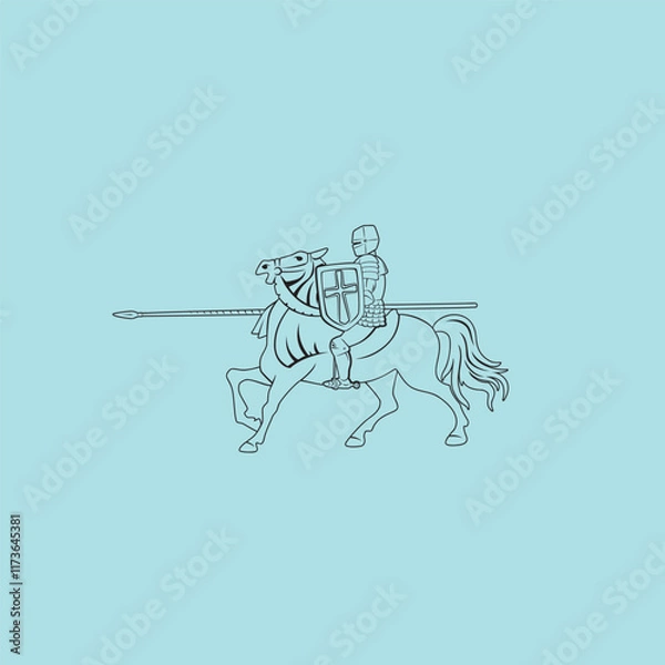 Obraz Teutonic Knights fight