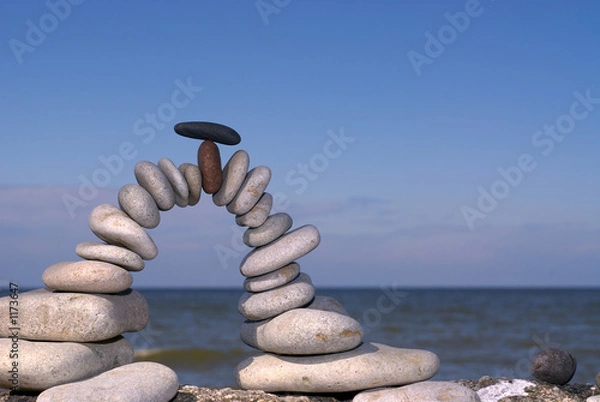 Obraz zbalansowane kamienie