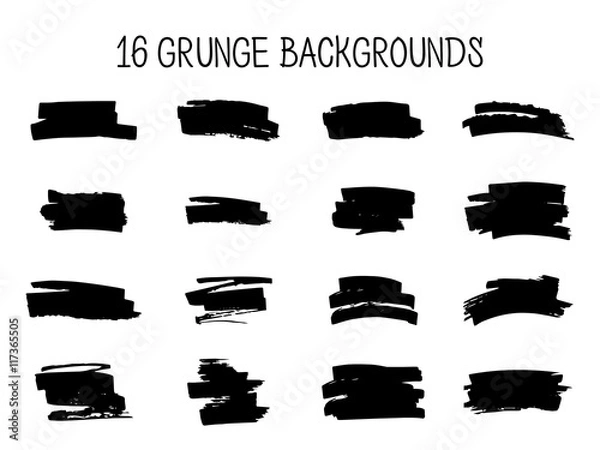 Fototapeta Grunge backgrounds, vector set.