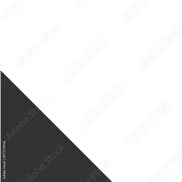 Fototapeta Vector EPS Black isometric shape graphic element