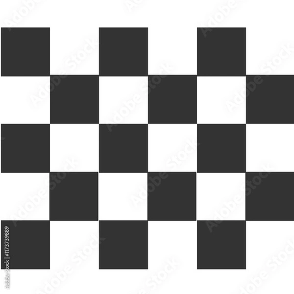 Obraz Vector EPS Black isometric shape graphic element