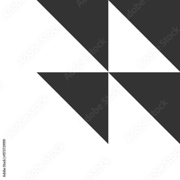 Obraz Vector EPS Black isometric shape graphic element