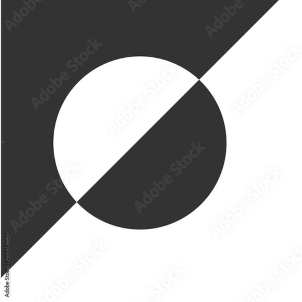 Obraz Vector EPS Black isometric shape graphic element
