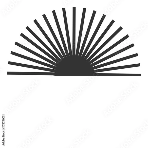 Fototapeta Vector EPS Black isometric shape graphic element