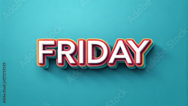 Obraz text effect 3d black  friday