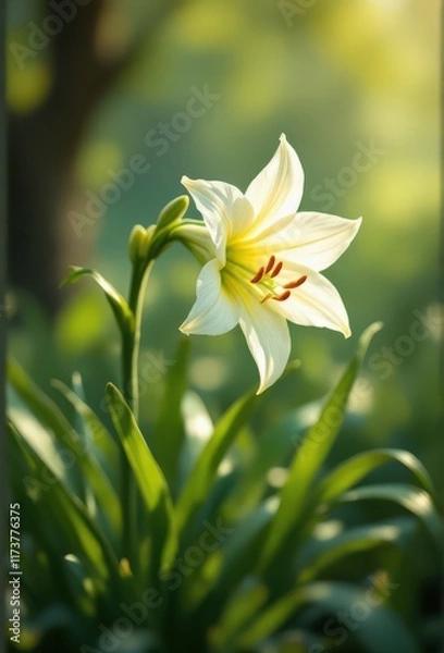 Obraz yellow lily flower
