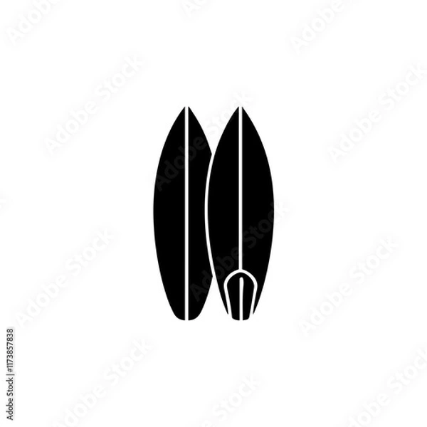 Fototapeta Surfboard icon isolated on transparent background

