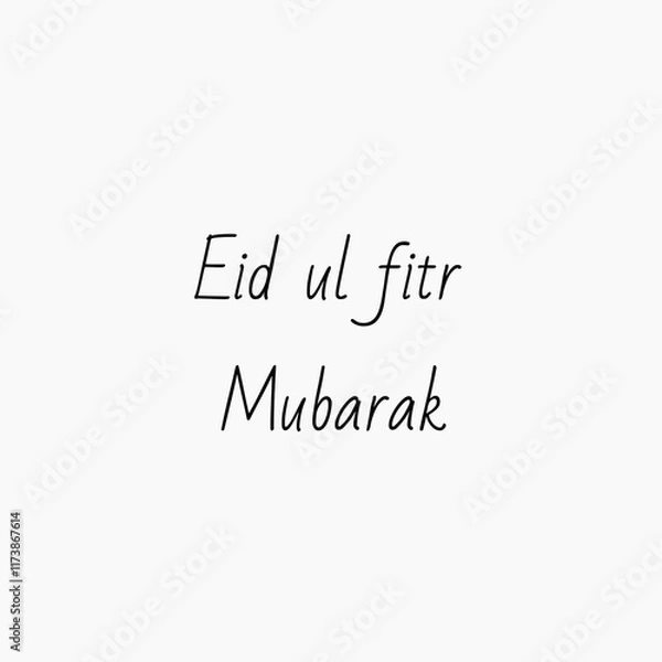 Fototapeta Happy eid al-fitr mubarak horizontal banner vector flat design