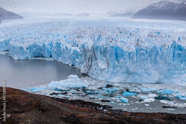 Fototapeta View of Perito Moreno Glacier, Los Glaciares National Park, Argentina.