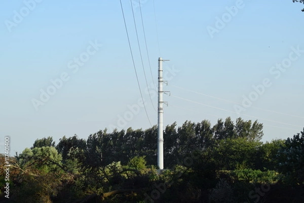 Obraz Power line support