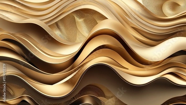 Fototapeta A luxurious abstract background featuring vibrant, swirling patterns, deep hues, and intricate textures, creating a sense of opulence, modern artistry, and timeless elegance in every detail