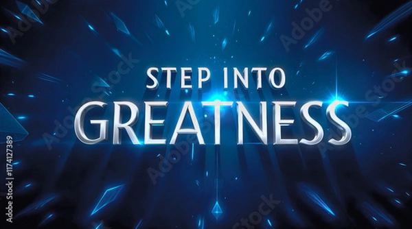 Obraz step into greatness