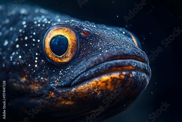 Obraz Close Up of a Fish's Face