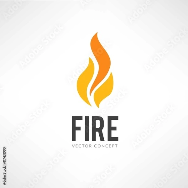 Fototapeta Fire logo