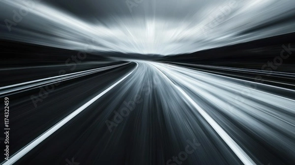 Obraz High-Speed Highway: A Motion Blur Masterpiece