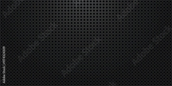Fototapeta Dark black neutral abstract background for presentation design. Simple black abstract banner background.Carbon Line Textures