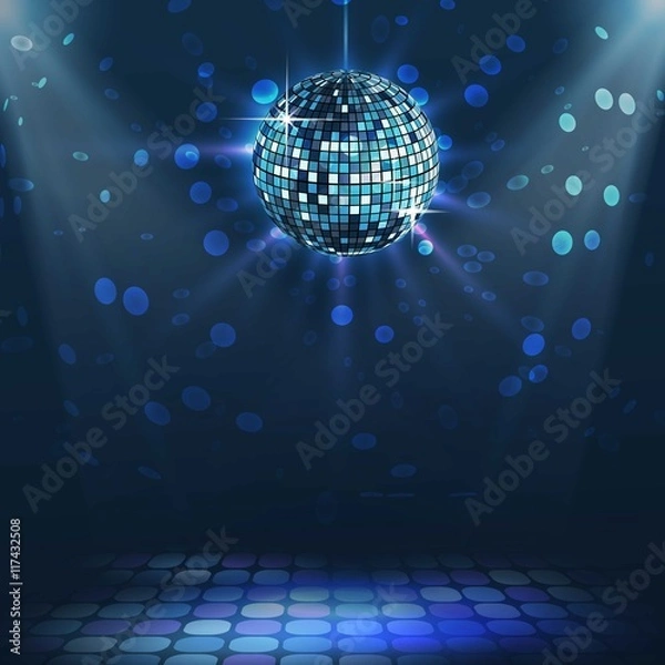 Fototapeta Bright disco ball