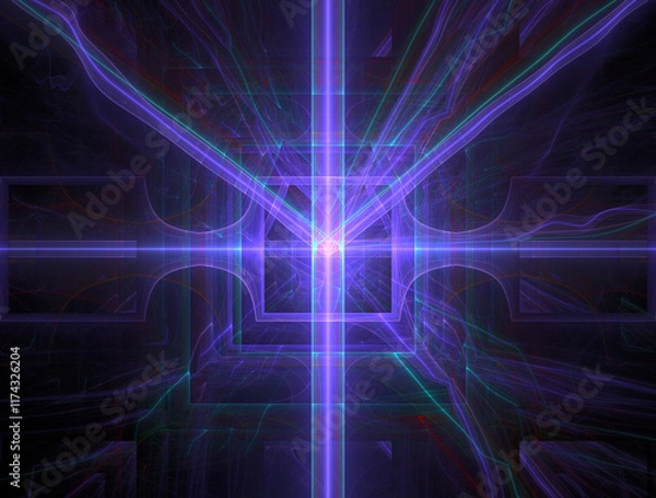 Fototapeta Imaginatory fractal abstract background Image