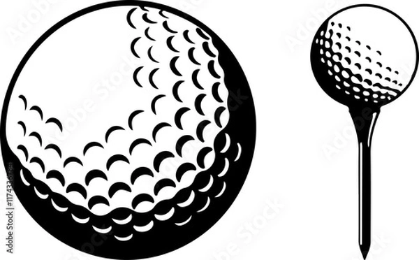 Obraz golf icon isolated on white background