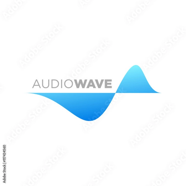 Obraz Colorful Abstract Line, Audio Technology