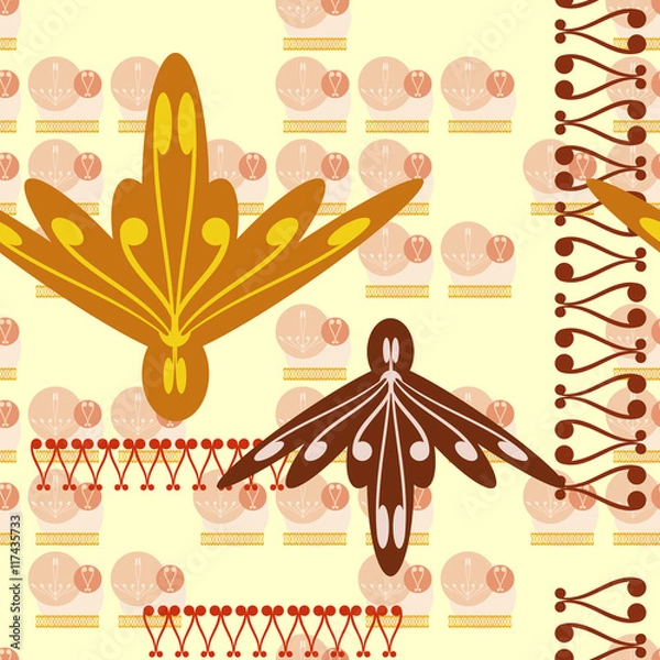 Obraz Seamless structure patterns and borders