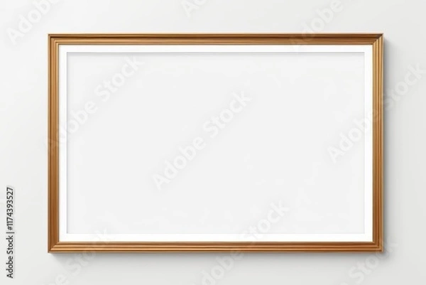 Obraz a picture frame on a wall with a white background