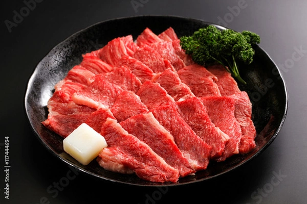 Obraz 和牛赤身焼肉皿盛り