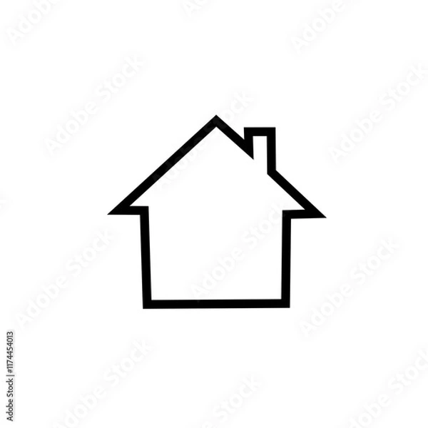 Fototapeta house icon on white background