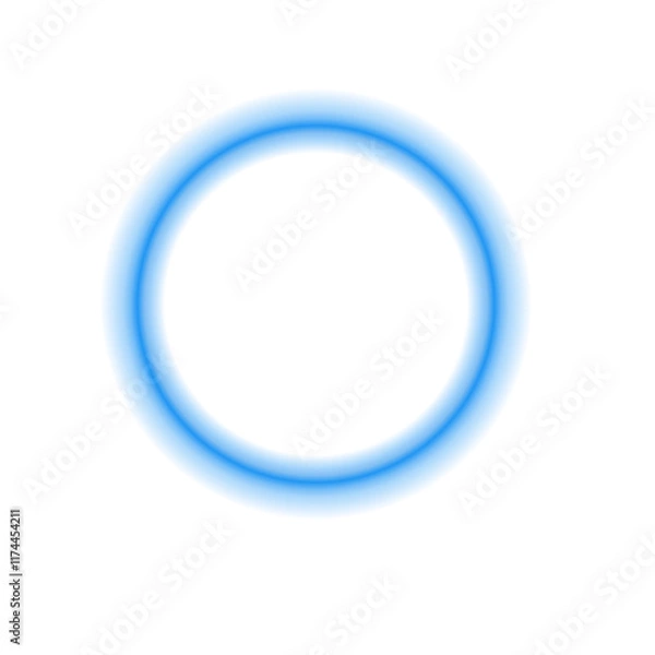 Obraz blue round frame