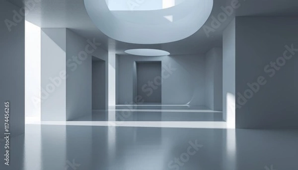 Obraz empty white room