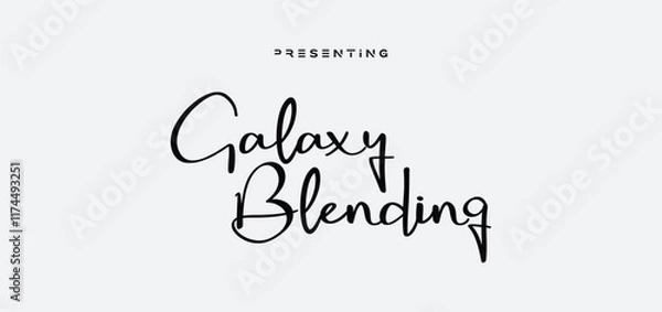 Fototapeta signature Font Calligraphy Logotype Script Brush Font Type Font lettering handwritten