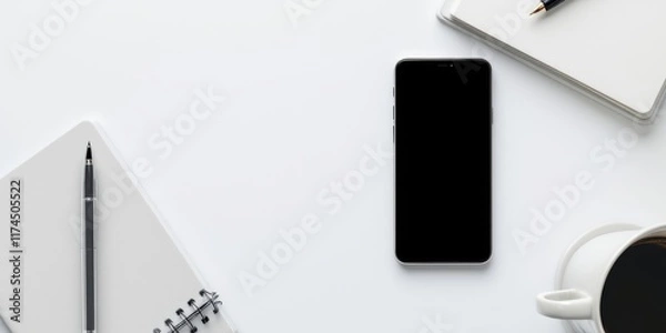 Obraz mobile phone on a white background