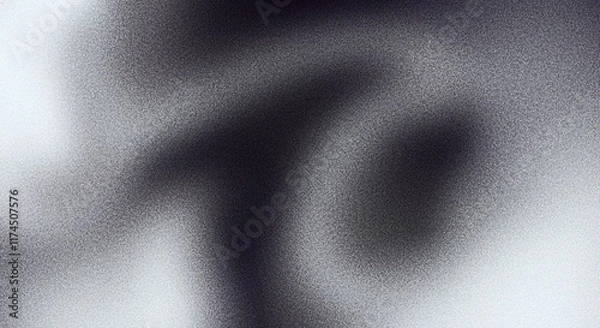 Fototapeta White gray grainy background, black white grayscale abstract noise texture shape, 