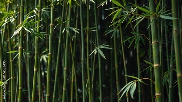 Fototapeta Lush Bamboo Forest - Natural Photography - AI Generated Image