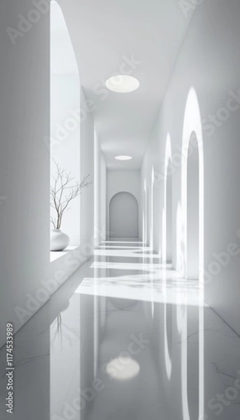 Obraz interior of a corridor