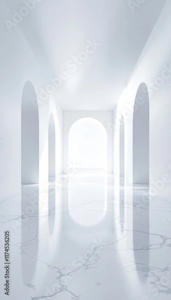 Obraz empty white room