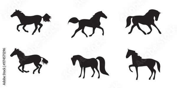 Obraz silhouette horse