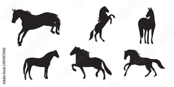 Obraz silhouette horse