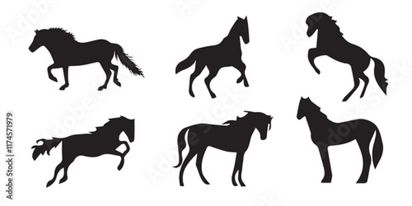 Obraz silhouette horse