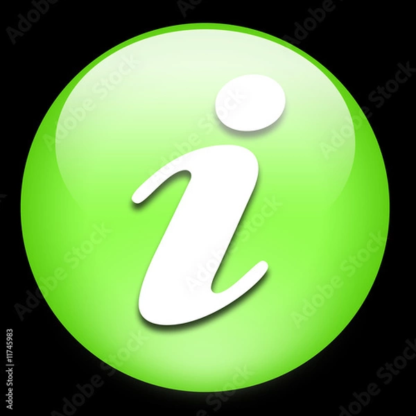 Fototapeta Icone info