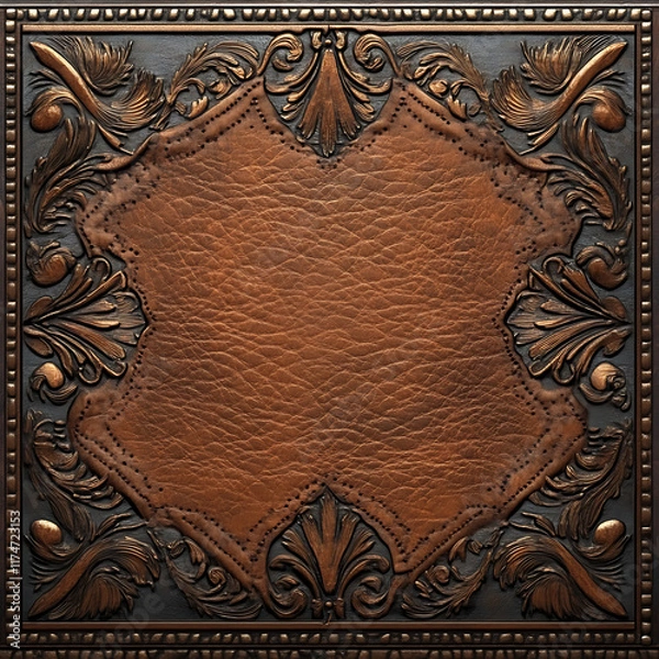 Obraz Tooled Leather Western Background