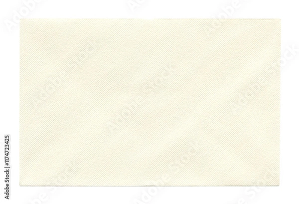Obraz back view of old closed aged paper envelope isolated on white