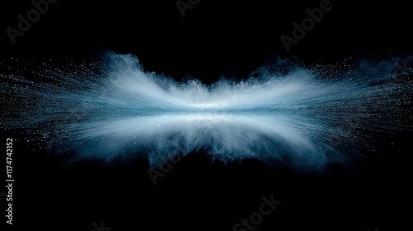 Fototapeta Dynamic Visual Representation of Data Transmission through Fibre Optics Technology