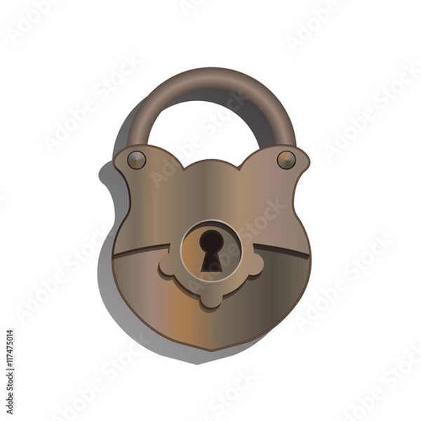 Fototapeta  old door lock