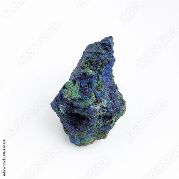 Fototapeta Stone similar to an asteroid on a white background