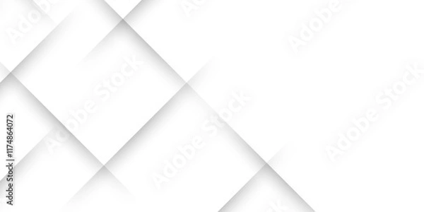 Fototapeta Abstract background with lines White background with diamond and triangle shapes layered in modern abstract pattern design. design for brochure, website, flyer. Geometric wallpaper for certificate.