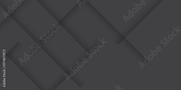Obraz Abstract background with lines dark gray background with diamond, triangle shapes layered in modern abstract pattern design. design for brochure, website, flyer. Geometric wallpaper for certificate.