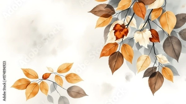 Obraz autumn leaves background