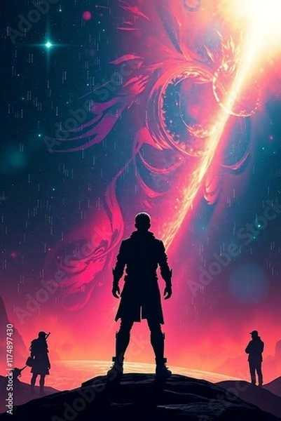 Obraz silhouette of a couple