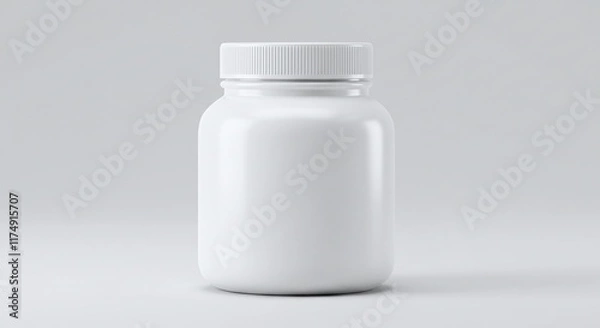 Fototapeta Collection of sleek, modern bottles in various shapes and sizes, designed with minimalistic aesthetics. Includes cylindrical spray bottles, matte black pump dispensers, and elegant frosted containers.